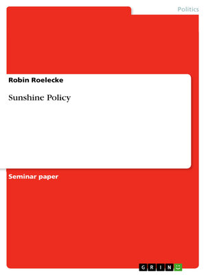 cover image of Sunshine Policy